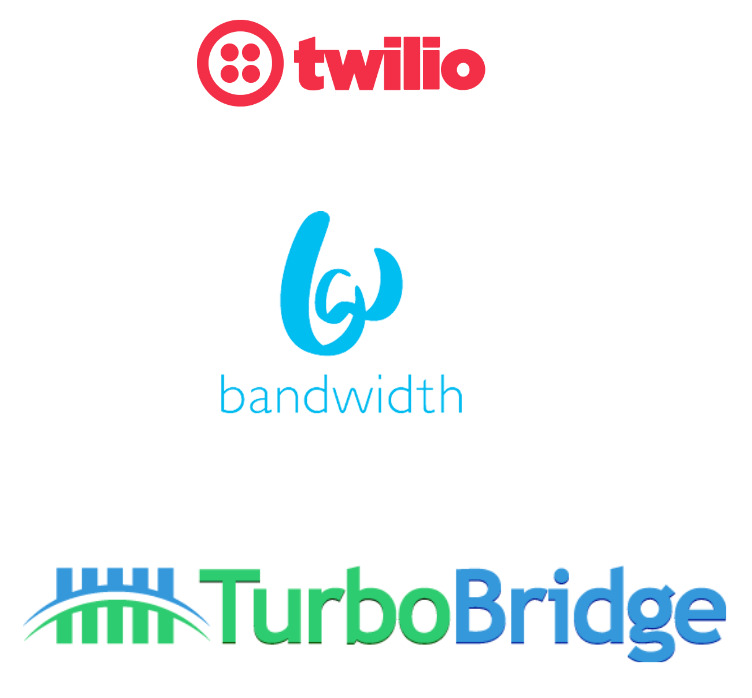 SourceLogix has expertise in integration with Twillo, Bandwidth and TurboBridge